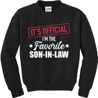 Favorite Son In Law From Mother In Law Or Father In Law Kids Sweatshirt