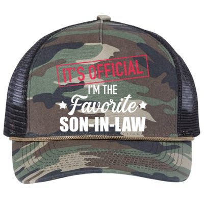 Favorite Son In Law From Mother In Law Or Father In Law Retro Rope Trucker Hat Cap