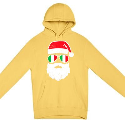 Funny Santa Italian Christmas Pajama Italian Matching Family Gift Premium Pullover Hoodie