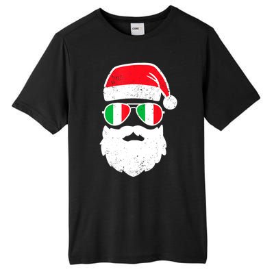 Funny Santa Italian Christmas Pajama Italian Matching Family Gift Tall Fusion ChromaSoft Performance T-Shirt