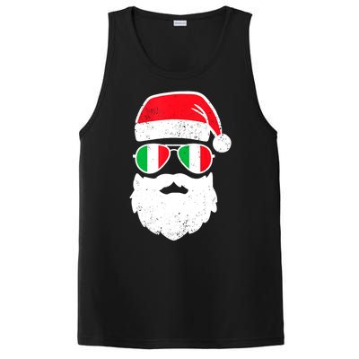 Funny Santa Italian Christmas Pajama Italian Matching Family Gift PosiCharge Competitor Tank