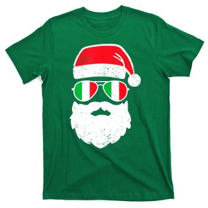 Funny Santa Italian Christmas Pajama Italian Matching Family Gift T-Shirt