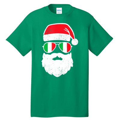 Funny Santa Italian Christmas Pajama Italian Matching Family Gift Tall T-Shirt