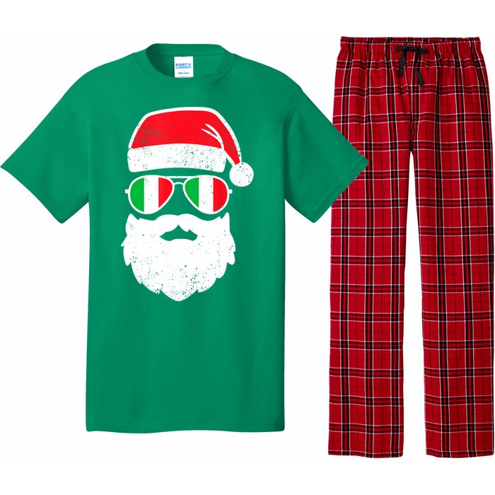 Funny Santa Italian Christmas Pajama Italian Matching Family Gift Pajama Set