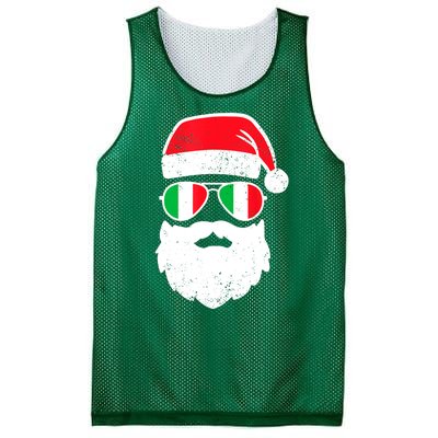 Funny Santa Italian Christmas Pajama Italian Matching Family Gift Mesh Reversible Basketball Jersey Tank