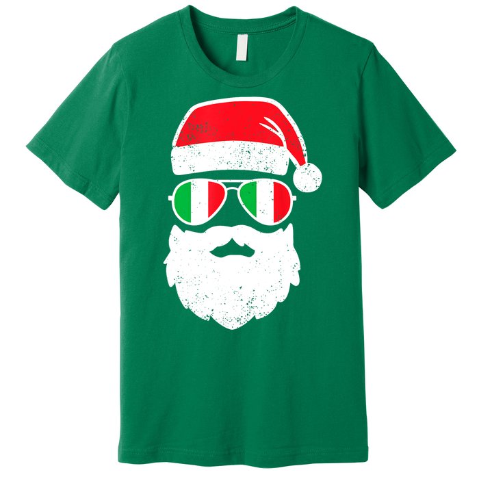 Funny Santa Italian Christmas Pajama Italian Matching Family Gift Premium T-Shirt