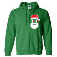 Funny Santa Italian Christmas Pajama Italian Matching Family Gift Full Zip Hoodie