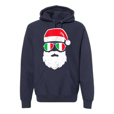 Funny Santa Italian Christmas Pajama Italian Matching Family Gift Premium Hoodie