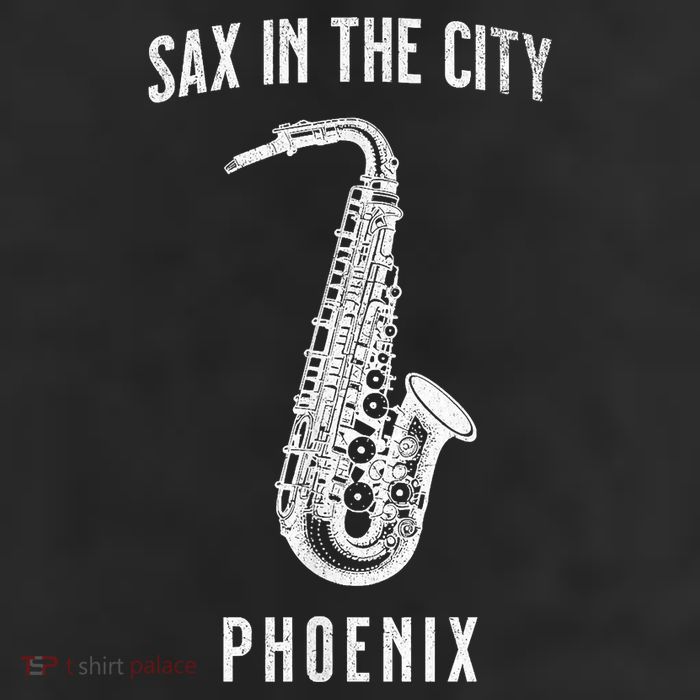 Funny Sax In The City Phoenix Jazz Music Sax Player Design Cool Comfort Performance Bucket Hat