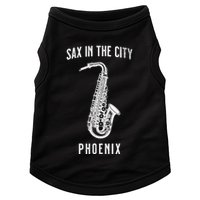 Funny Sax In The City Phoenix Jazz Music Sax Player Design Doggie Tank