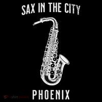 Funny Sax In The City Phoenix Jazz Music Sax Player Design City Backpack