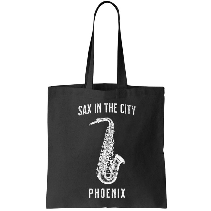 Funny Sax In The City Phoenix Jazz Music Sax Player Design Bag