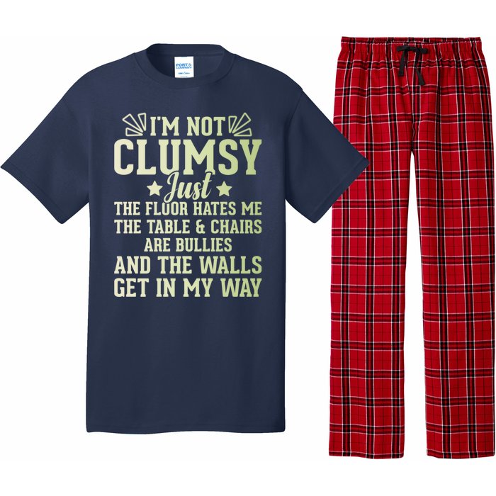 Funny Sarcastic I Am Not Clumsy Gift Pajama Set