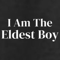 Funny Saying I Am The Eldest Boy 7 Panel Mesh Trucker Snapback Hat