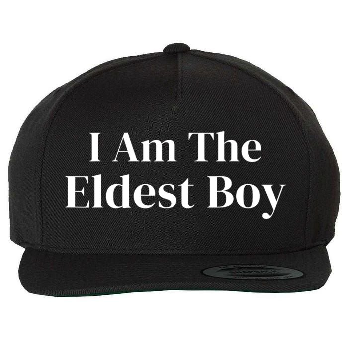 Funny Saying I Am The Eldest Boy Wool Snapback Cap