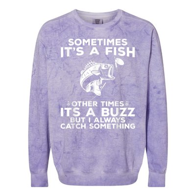 Fishing Sometimes ItS A Fish Colorblast Crewneck Sweatshirt