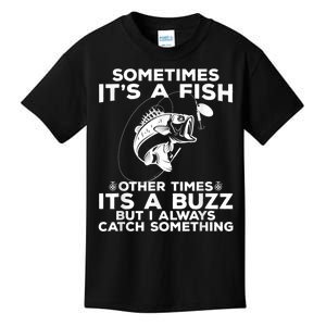 Fishing Sometimes ItS A Fish Kids T-Shirt