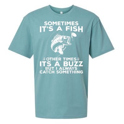 Fishing Sometimes ItS A Fish Sueded Cloud Jersey T-Shirt