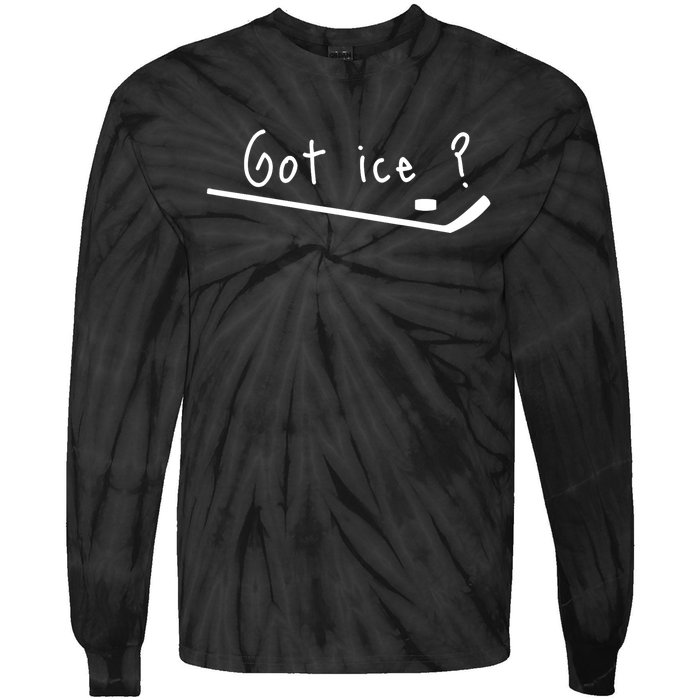 Funny Sticks Ice Hockey Player Gift Tie-Dye Long Sleeve Shirt