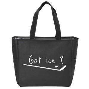 Funny Sticks Ice Hockey Player Gift Zip Tote Bag