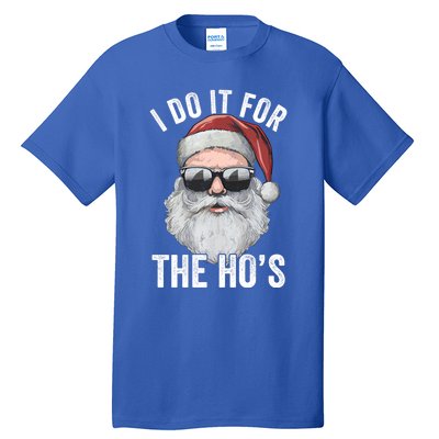 Funny Santa I Do It For The Merry Christmas Gift Tall T-Shirt