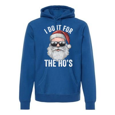 Funny Santa I Do It For The Merry Christmas Gift Premium Hoodie