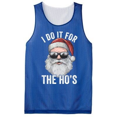 Funny Santa I Do It For The Merry Christmas Gift Mesh Reversible Basketball Jersey Tank