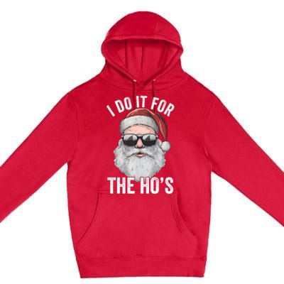 Funny Santa I Do It For The Merry Christmas Gift Premium Pullover Hoodie