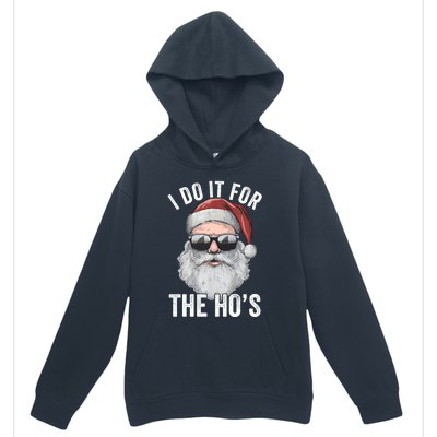 Funny Santa I Do It For The Merry Christmas Gift Urban Pullover Hoodie