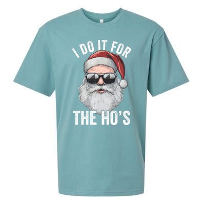 Funny Santa I Do It For The Merry Christmas Gift Sueded Cloud Jersey T-Shirt