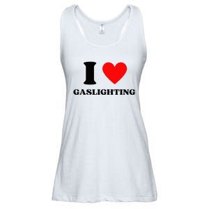 Funny Saying I Love Gaslighting Trendy Heart Shape Ladies Essential Flowy Tank