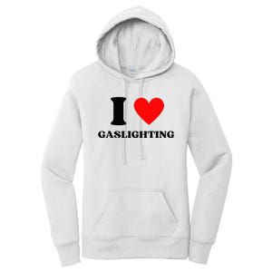 Funny Saying I Love Gaslighting Trendy Heart Shape Women's Pullover Hoodie