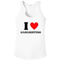 Funny Saying I Love Gaslighting Trendy Heart Shape Ladies PosiCharge Competitor Racerback Tank