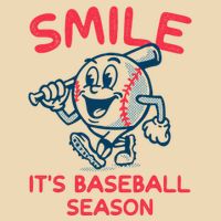 Funny Smile ItS Baseball Season Wo Drawstring Bag