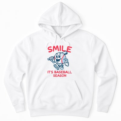 Funny Smile ItS Baseball Season Wo Hoodie