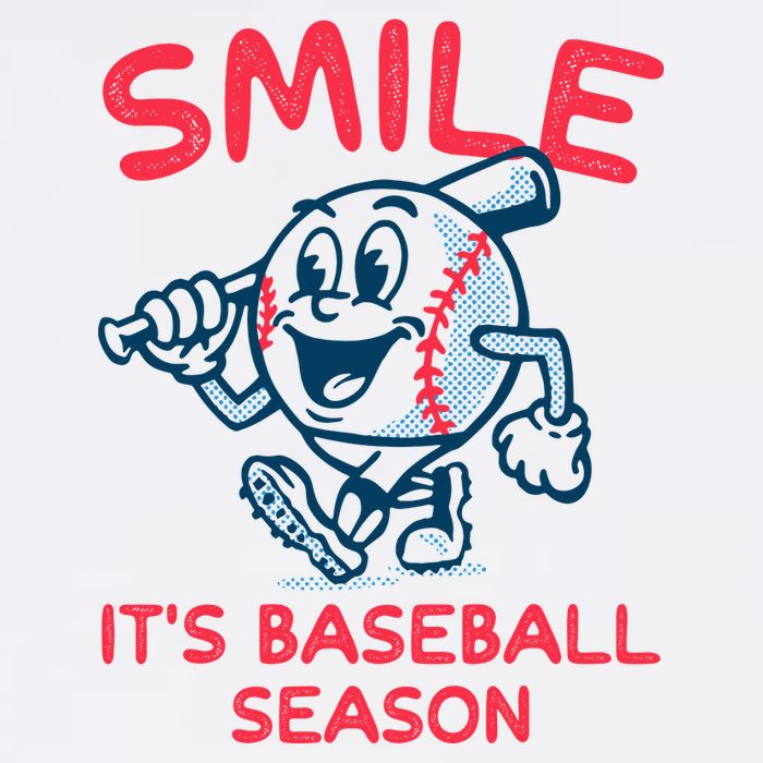 Funny Smile ItS Baseball Season Wo Sweatshirt