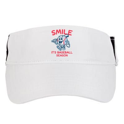 Funny Smile ItS Baseball Season Wo Adult Drive Performance Visor