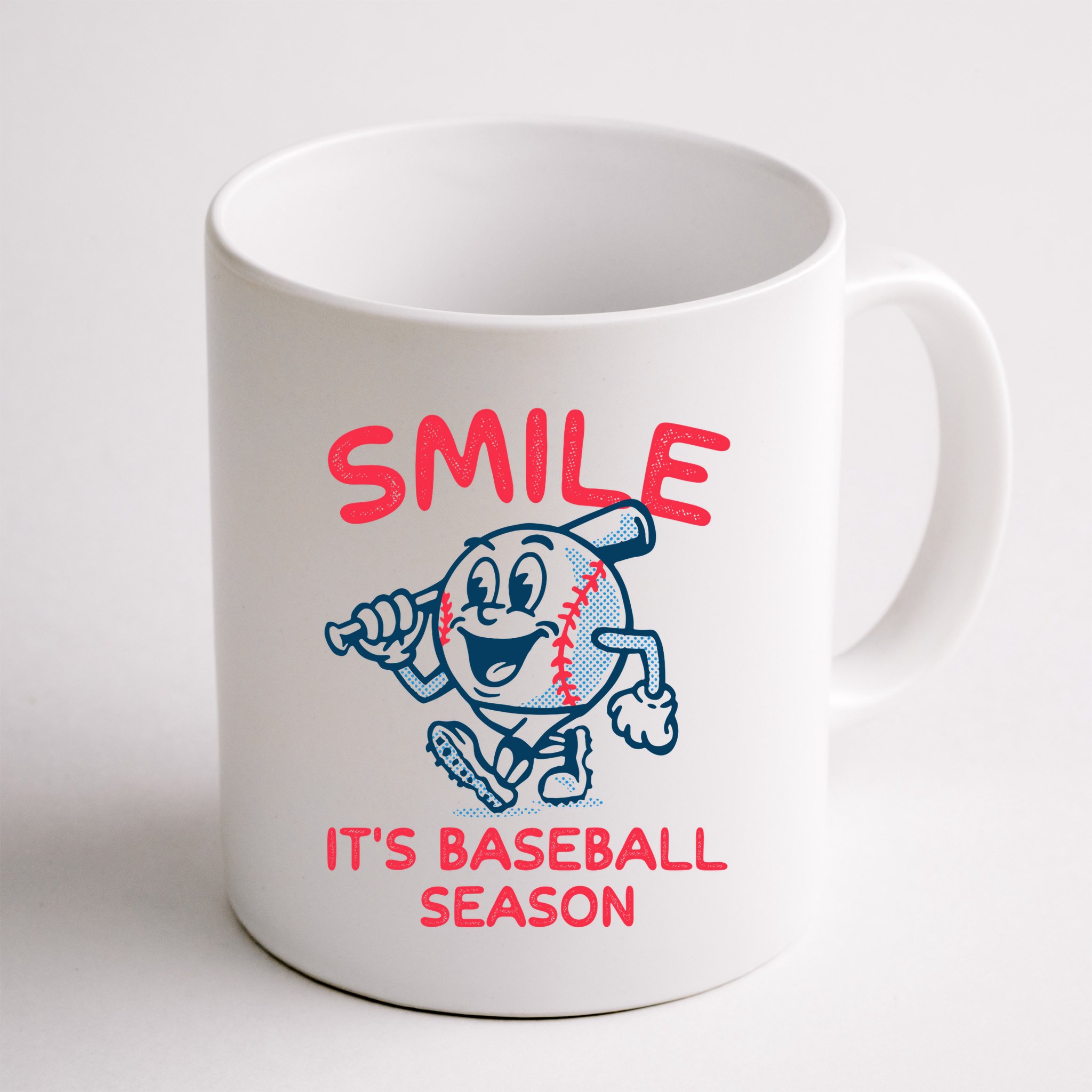 Funny Smile ItS Baseball Season Wo Mug