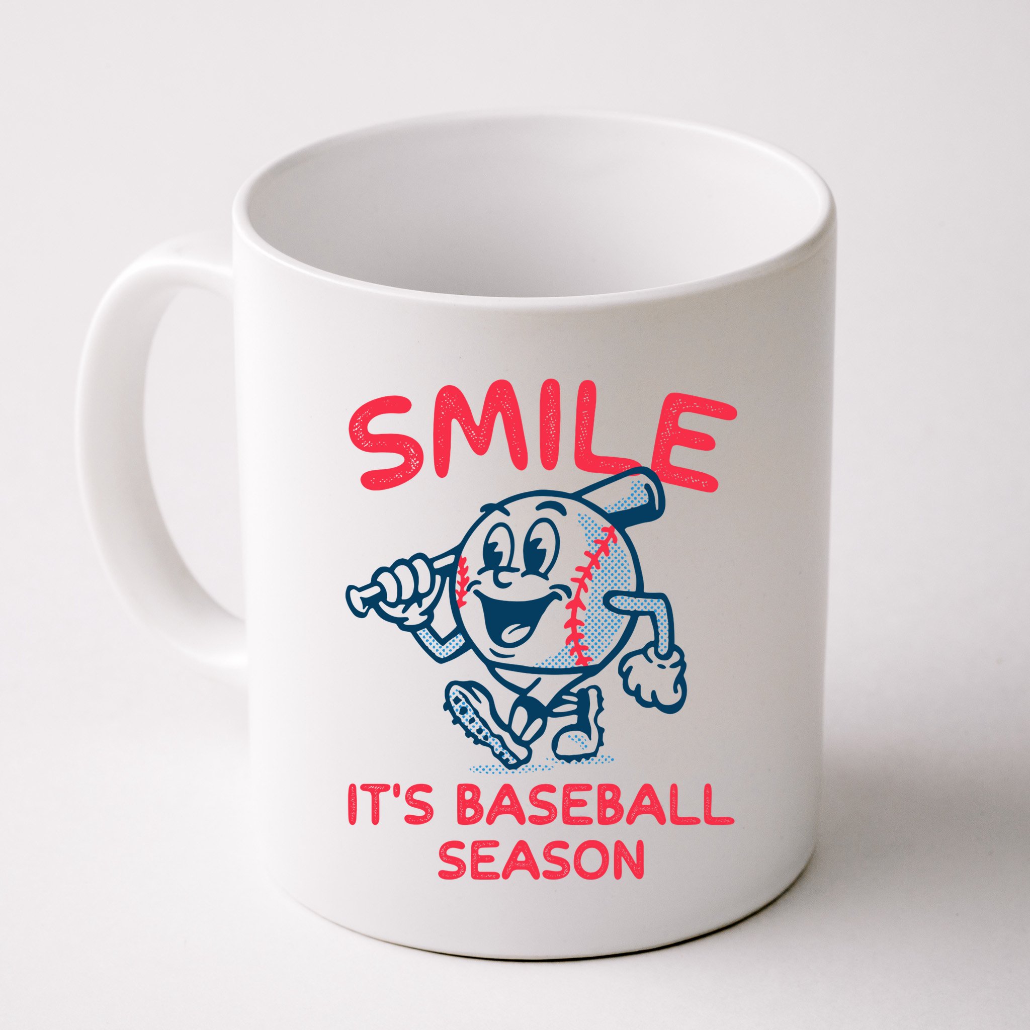 Funny Smile ItS Baseball Season Wo Mug