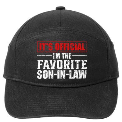 Funny Son Inlaw Its Im The Favorite Son Inlaw 7-Panel Snapback Hat