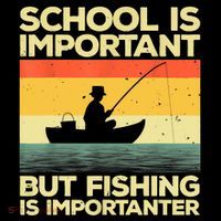 Funny School Is Important But Fishing Meme Fishing Fisherman Fish Trout Baby Bodysuit