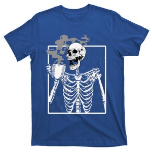 Funny Skeleton Ing Coffee Skeleton Ribcage Halloween Gift T-Shirt