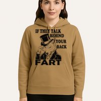 Funny Sayings If They Talk Behind Your Back Fart Wolf Hoodie