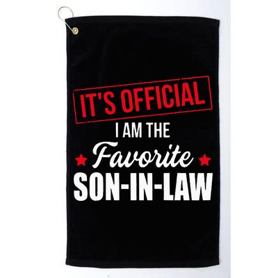 Favorite son in law from mother in law or father in law Golf Towel