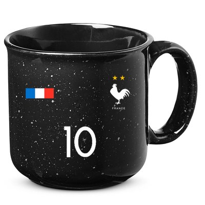 France Soccer Jersey France 10 Soccer Football Fan 15oz Campfire Ceramic Mug