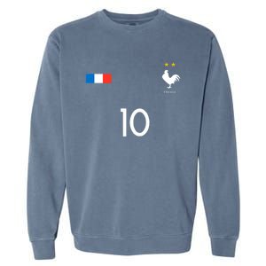 France Soccer Jersey France 10 Soccer Football Fan Garment-Dyed Sweatshirt