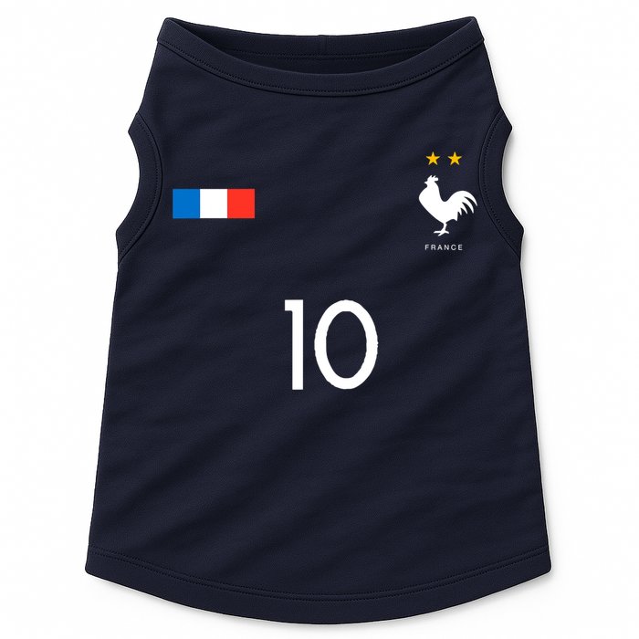 France Soccer Jersey France 10 Soccer Football Fan Doggie Tank