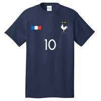 France Soccer Jersey France 10 Soccer Football Fan Tall T-Shirt