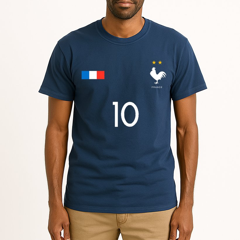 France Soccer Jersey France 10 Soccer Football Fan Tall T-Shirt
