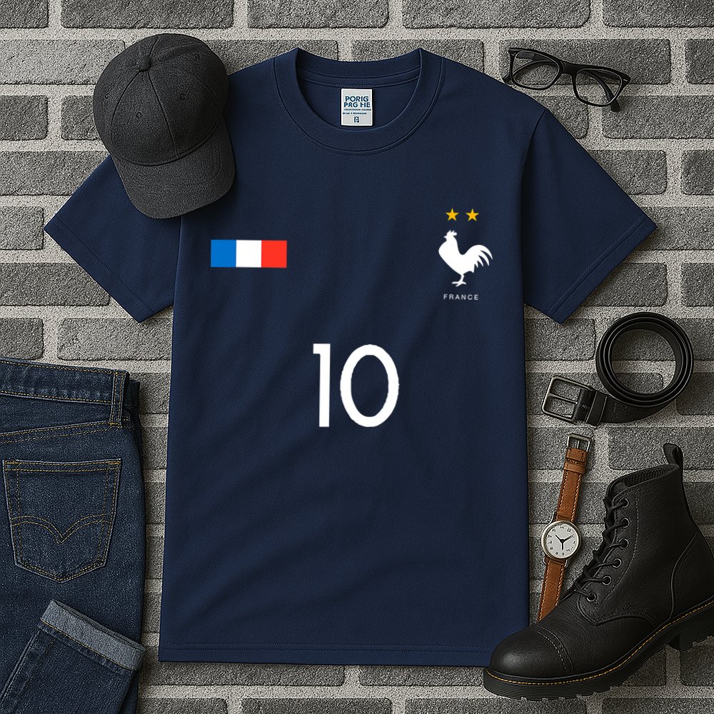 France Soccer Jersey France 10 Soccer Football Fan Tall T-Shirt